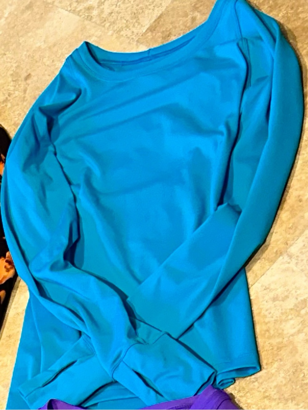 Fleo blue Fiji Foundation Full length long sleeve medium EUC HTF color